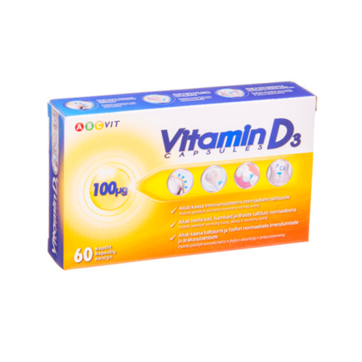 ABCvit Vitamiin D (D3) kapslid (100mcg