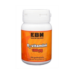 EBN D3 Vitamiin D geelkapslid (100mg